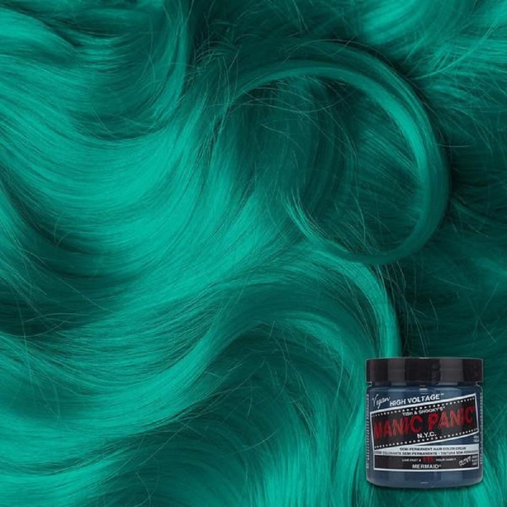 MANIC PANIC Classic Mermaid Semi Permanent Hair Color - Neon Ocean Blue Hair Dye for Women & Men That Lasts 4-6 Weeks - Vegan, Ammonia & Cruelty-Free - Create & Mix Custom Shades (4oz / 2pk) - Image 3