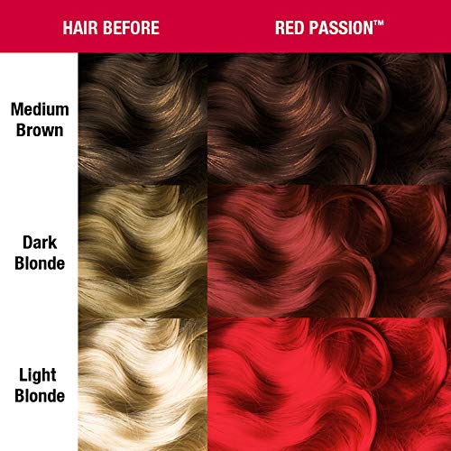 MANIC PANIC Classic Red Passion Semi Permanent Hair Color - Medium Cherry Red Hair Dye for Women & Men That Lasts 4-6 Weeks - Vegan, Ammonia & Cruelty-Free - Create & Mix Custom Shades (4oz / 2pk) - Image 4