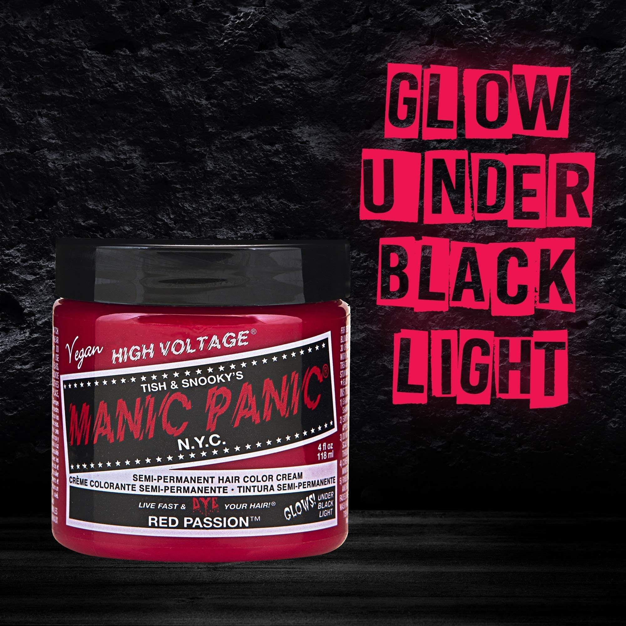 MANIC PANIC Classic Red Passion Semi Permanent Hair Color - Medium Cherry Red Hair Dye for Women & Men That Lasts 4-6 Weeks - Vegan, Ammonia & Cruelty-Free - Create & Mix Custom Shades (4oz / 2pk) - Image 5