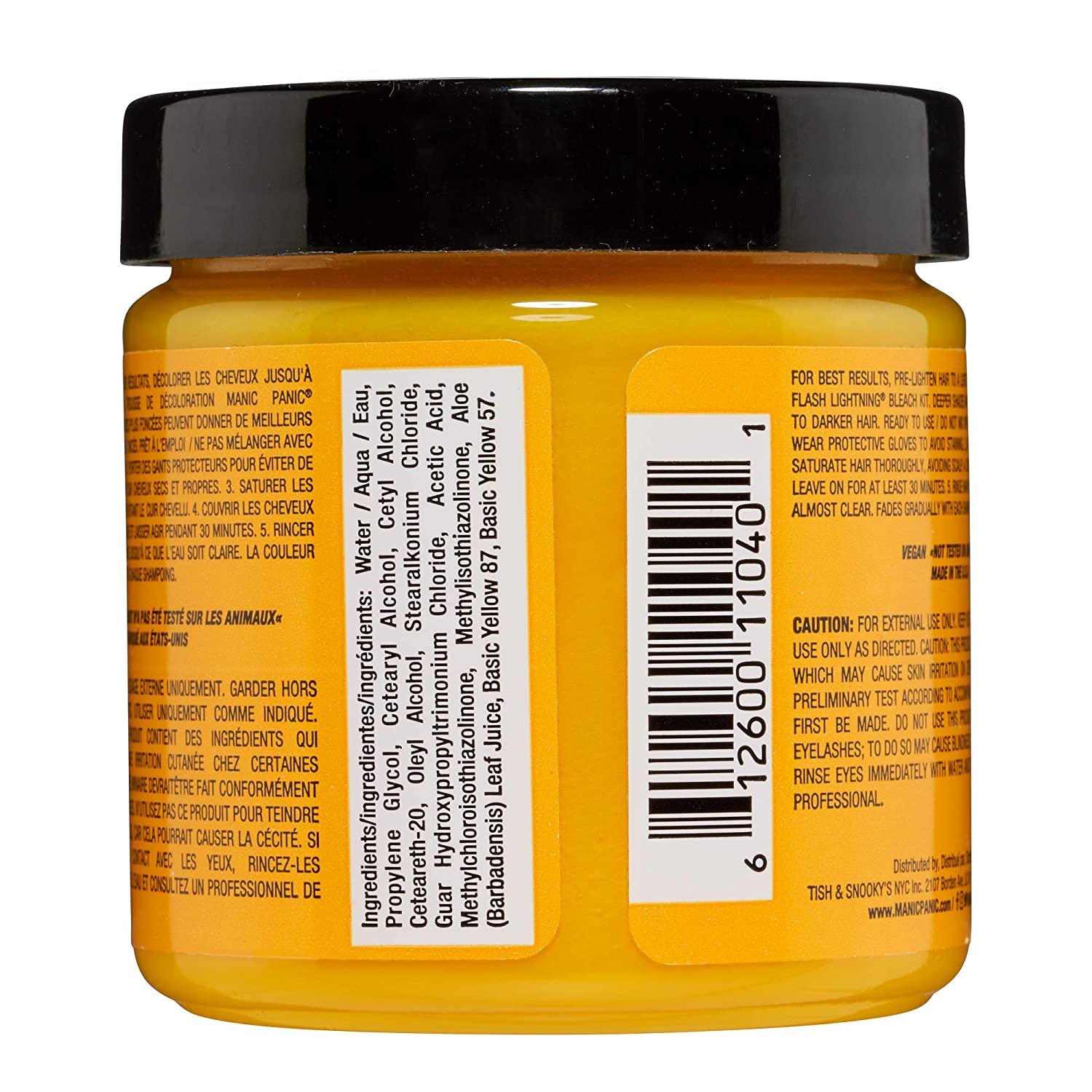 MANIC PANIC Classic Sunshine Semi Permanent Hair Color - Warm Sunflower Yellow Hair Dye for Women & Men That Lasts 4-6 Weeks - Vegan, Ammonia & Cruelty-Free - Create & Mix Custom Shades (4oz / 2pk) - Image 9