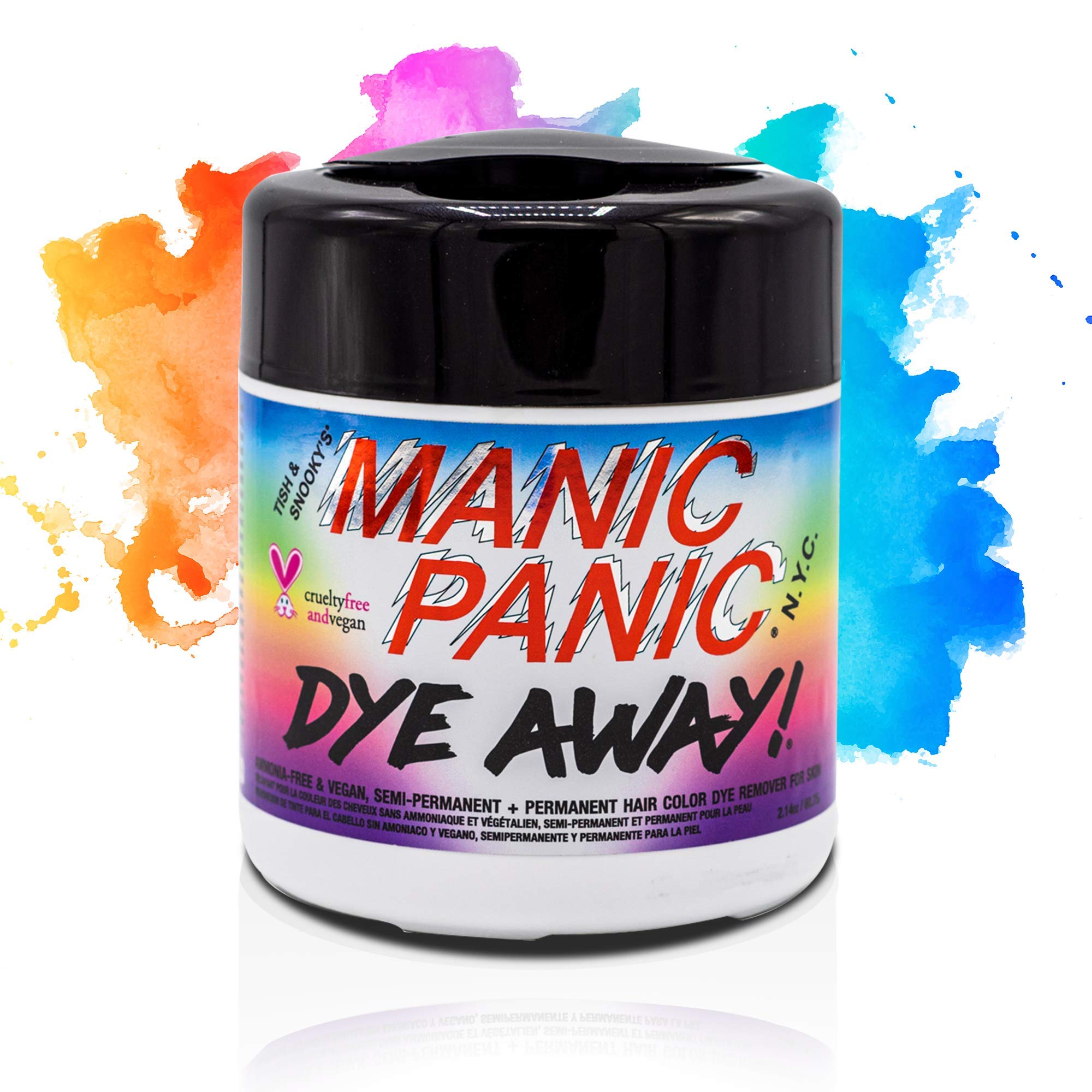 MANIC PANIC Hot Hot Pink Hair Dye Bundle with Dye Away Wipes Color Remover 50 Count - Image 6