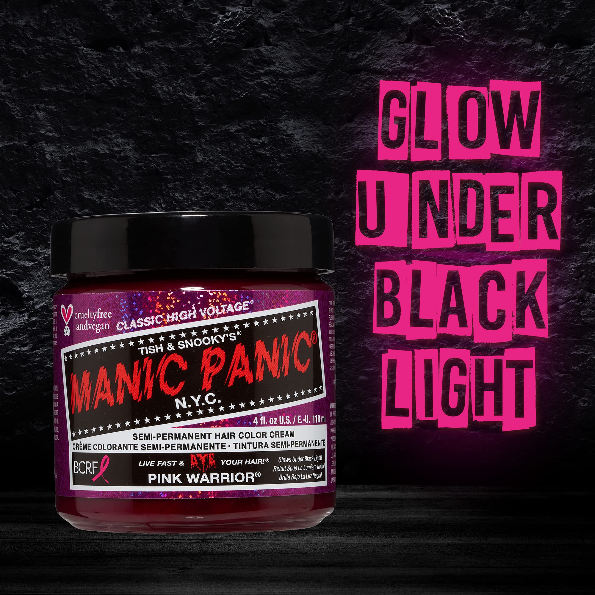 MANIC PANIC Pink Warrior Hair Dye Amplified Bundle with Pink Warrior Classic and Prepare to Dye Clarifying Shampoo - Image 5