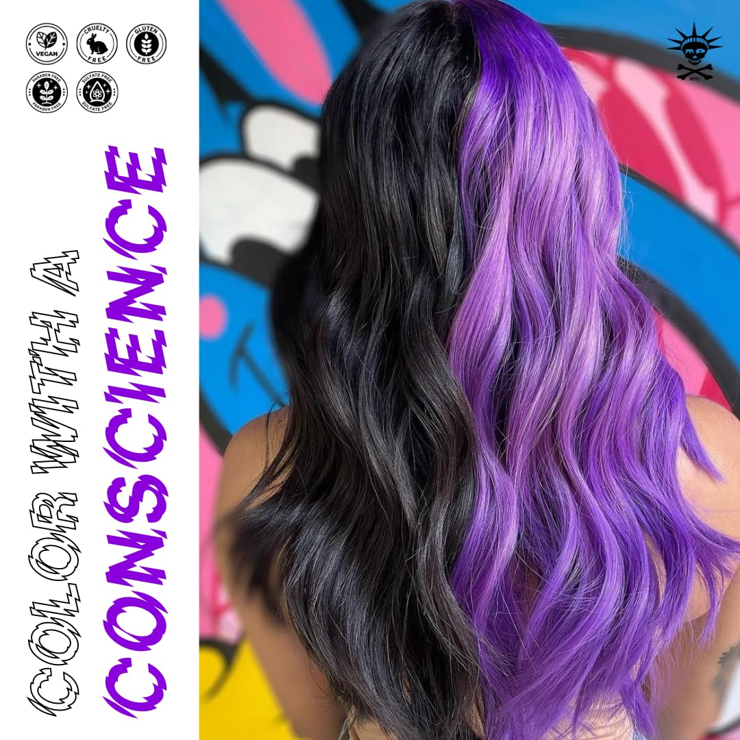 MANIC PANIC Bleach & Revive Bundle with Flash Lightning Super Strength Bleach Kit + Mermaid Mask pH Treatment for Dry Hair - Image 9