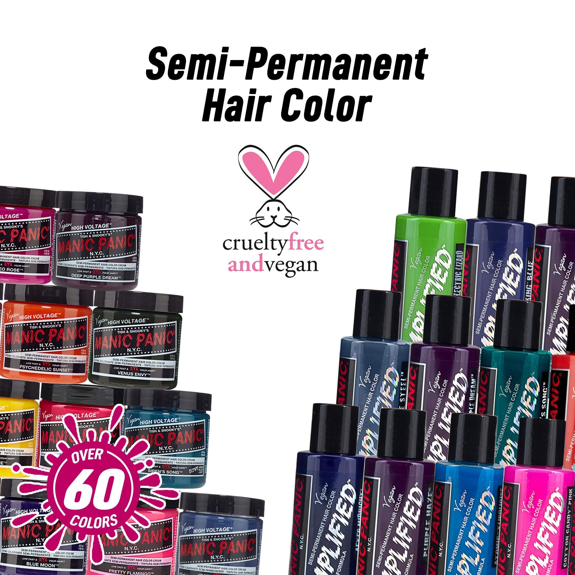 MANIC PANIC Classic Infra Red Semi Permanent Hair Color - Deep Mahogany Red Hair Dye for Women & Men That Lasts 4-6 Weeks - Vegan, Ammonia & Cruelty-Free - Create & Mix Custom Shades (4oz / 3pk) - Image 8